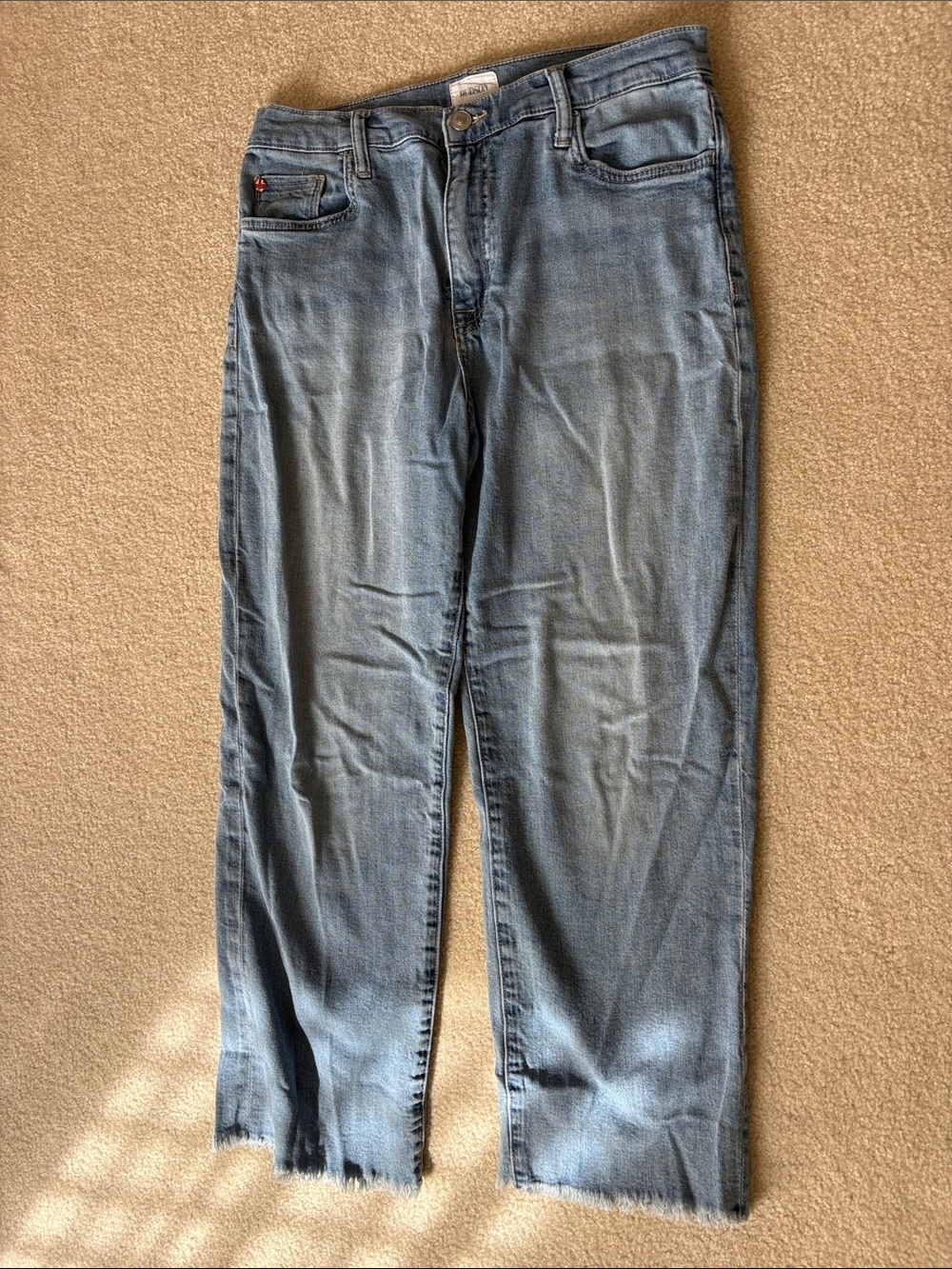 Hudson Jeans NOA AIM Straight-Leg Jeans in Light Blue